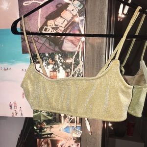 Gold triangle bikini set🥰